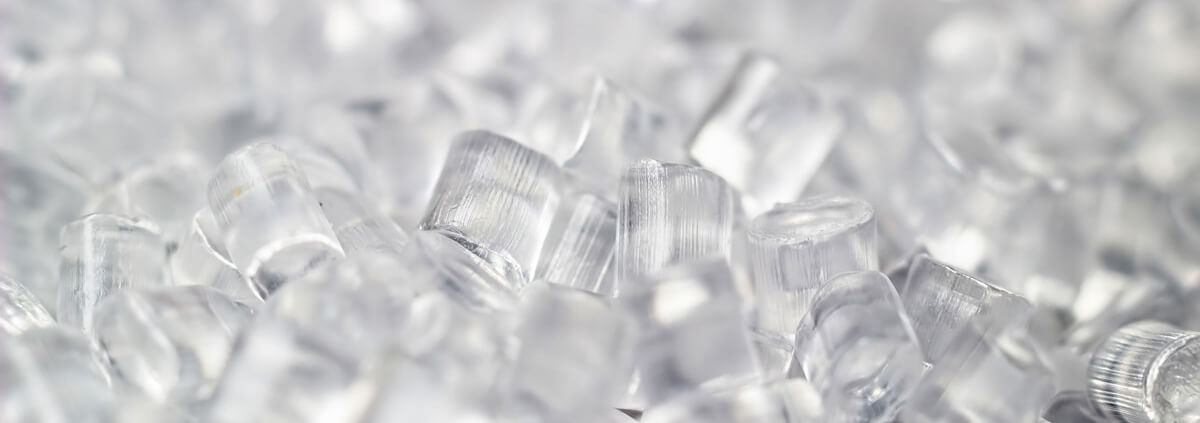 Clear recycling pellets
